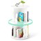 Freestanding 2 Tier Rotating Bookshelf Storage Rack for Kids Room Decor